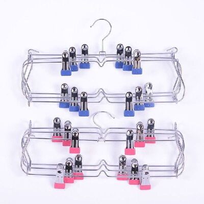 Celana Panjang Multi-lapis Logam Hemat Ruang Gantungan Rok