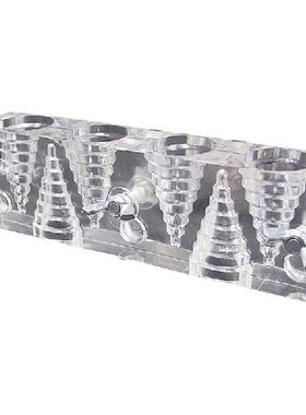 Transparent Plastic Incense Cone Tower Mold with 6 Holes