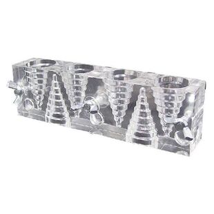 Transparent Plastic Incense Cone Tower Mold with 6 Holes