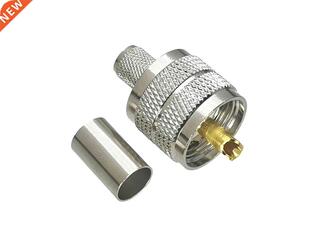 RG6 Plug Connector 1Pcs Male PL259 Crimp LMR300 RG5 UHF