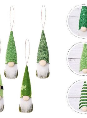 Pendant Festival Gnome Shamrock Theme Pendant for Home St.