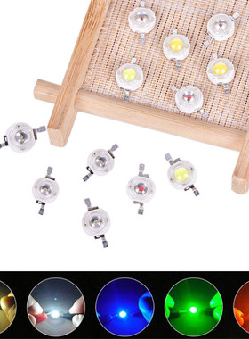 10pcs 1W 350mA High-Power LED Lamp Bulb Diodes Highlighting