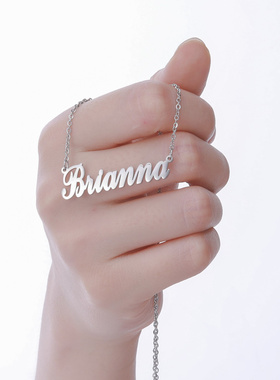 Lemegeton Personalized Customized Nameplate Necklace For Wom