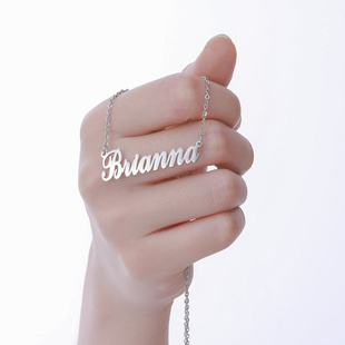 Lemegeton Personalized Customized Nameplate Necklace For Wom