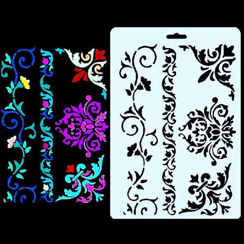 DIY Vine Flower Shape Embossing Stencil Mold for Cake