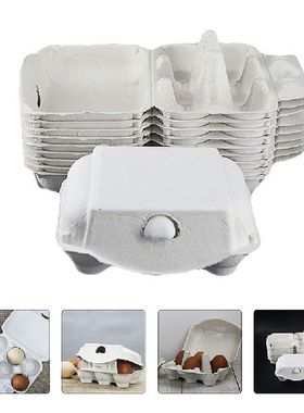 Egg Cartons Paper Storage Chicken Tray Eggs Reusable Box 6