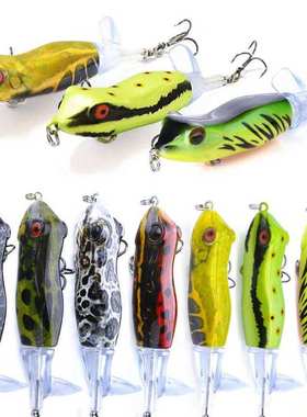 9cm Topwater Frog Shape Fishing Lures 11g Whopper Plopper ha