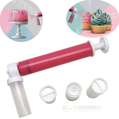 Manual glittering cake spray gun airbrush pump Liquid Powder