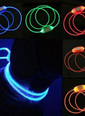 1Pcs USB Charging Pet Dog Collar LED Tube Flashing Night