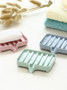 Bathroom Soap Dish Bath Storage Box Drain Tray Holder Soaps