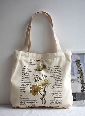 Retro Ins Literary Canvas Backpack Large Capacity Computer