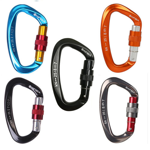 XINDA 25KN Mountaineering Caving Rock Climbing Carabiner D