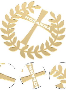 Cross Communion Picks Baby First Shower Acrylic Cupcake