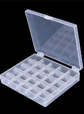 Hot Sale 25 Slots Empty Bobbins Spools Box Storage Sewing