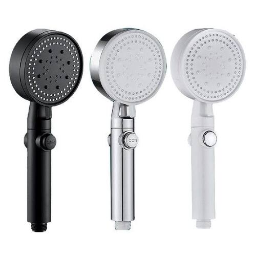 Shower Head Water Saving Black 5 Mode Adjustable High