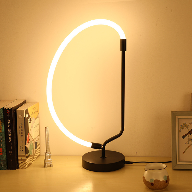 Creative Art Desktop Table Night Light Dimmable Desk Reading