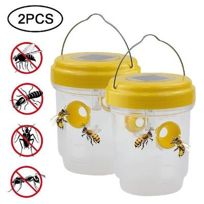Bee Catcher Wasp Trap Outdoor Solar Wasp Insect Killer Trap