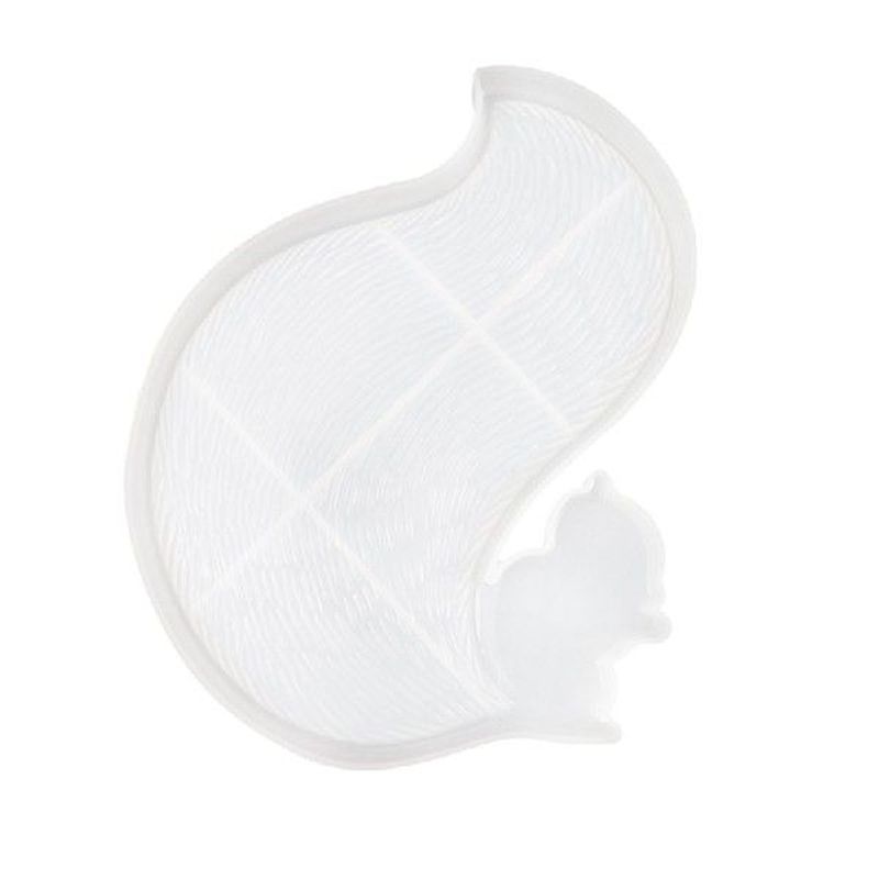 Silicone Squirrel Tail Tray Mould Epoxy Resin Molds Glossy