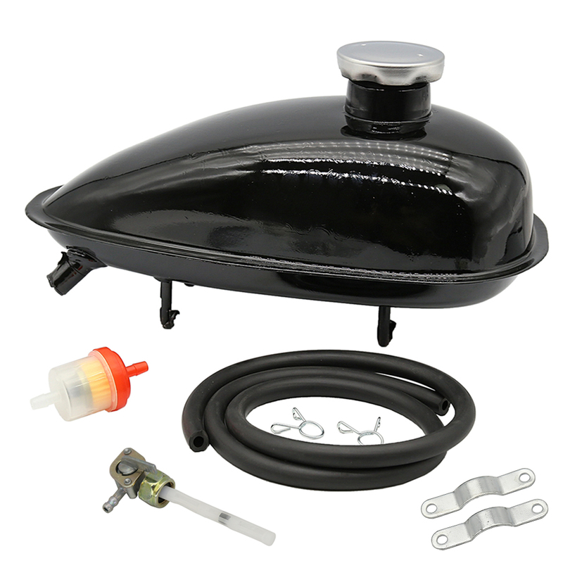 2L 4L Black Gas Tank W/ Cap Petcock For 49CC 50CC 80CC 60cc