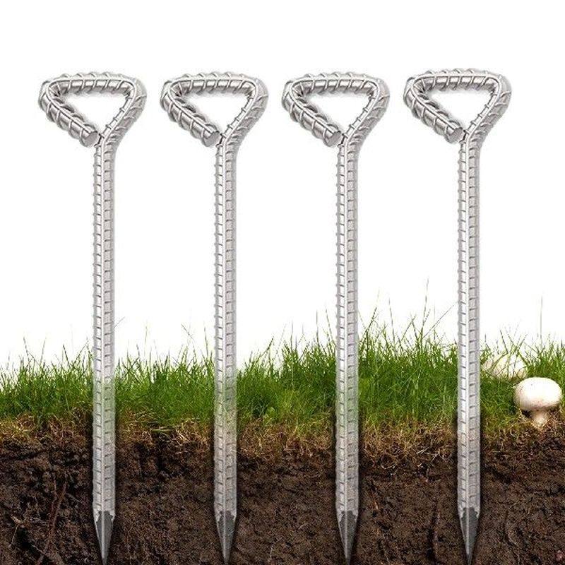 12-inch ground stakes 12robust metal camping stakes nai
