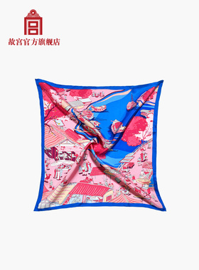 Palace Museum Qingming River Glow Kerchief Scarf
