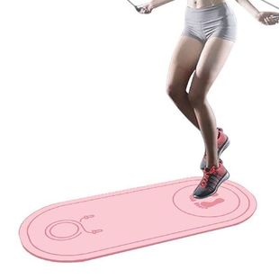 8mm Jumping Rope Mat Shock Absorption Rope Skipping Mat TPE
