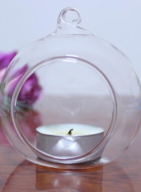 1PC Hanging Tealight Holder Glass 6 8 10 12cm Terrarium Glas