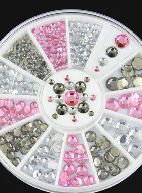 NEW 1 Box Pink Shiny Round Ultrathin Sequins Colorful Nail