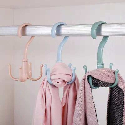 1/2pcs Rotated Hanger Hooks Wardrobe Clothes Rack Hanger