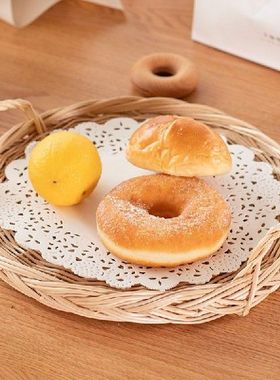 Wicker Basket Round Bread Basket Handmade Wicker Basket