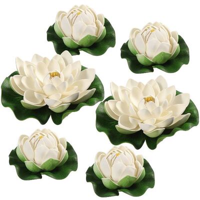 Artificial Lotus Pond Water Lily Flower Floating Plants