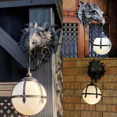 Resin Dinosaur Hanging Lamp Restaurant Kitchen Home Ceiling