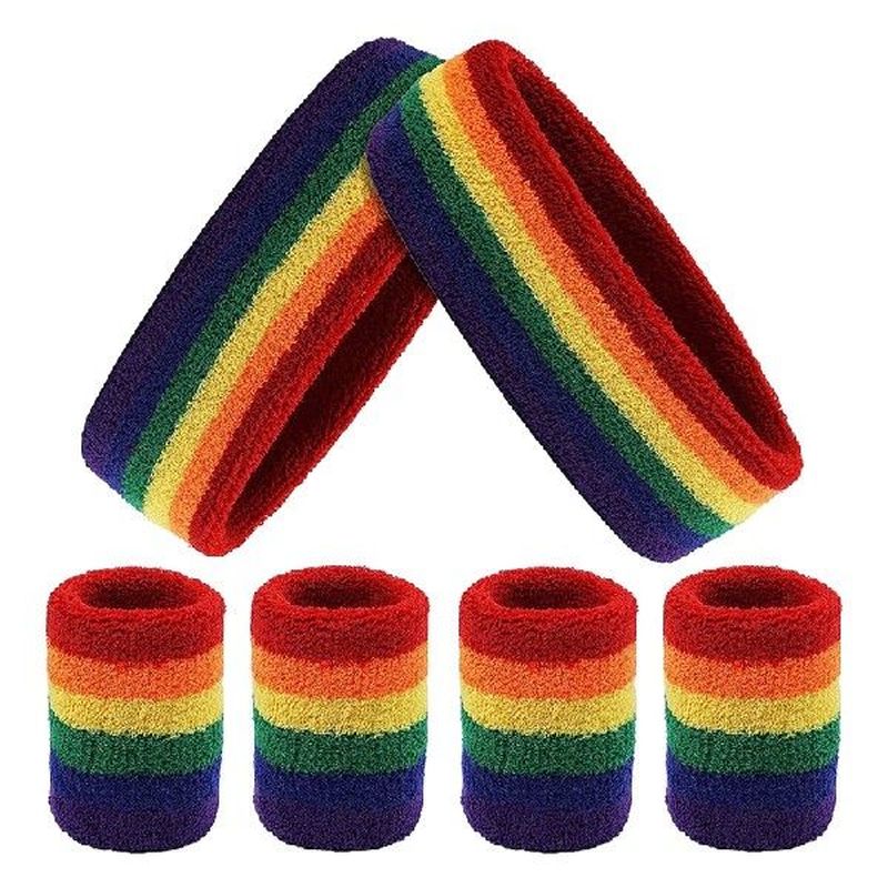 Headband Wristband Set,Include Sports Headband and