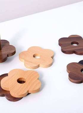 Coaster wooden heat proof mat dininDg table ctushion plate