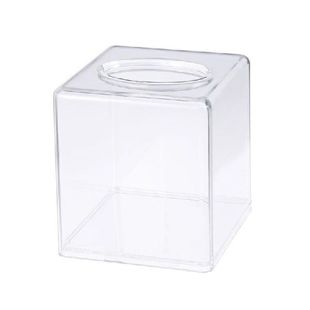 Fashion Acrylic Square Tissue Case Transparent Tissue
