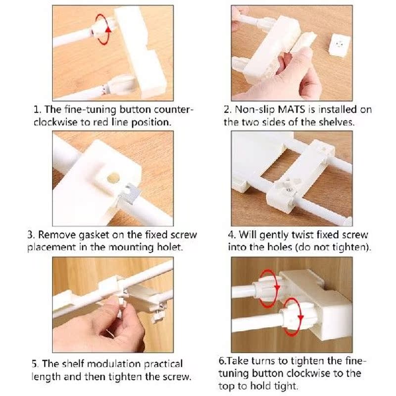 896A Window Sill Retractable Rack Kitchen Partition