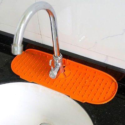 37/52cm Kitchen Silicone Faucet Mat Sink Splash Pad Water