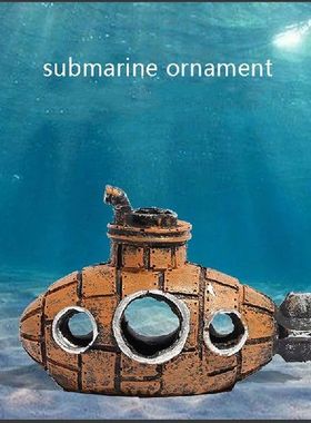 Fish Tank Small Fish Avoid House Resin Submarine Ornaments