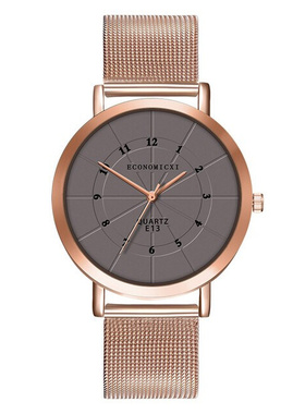 Steel Strap Watch Ladies Casual Quartz Wristwatch for women