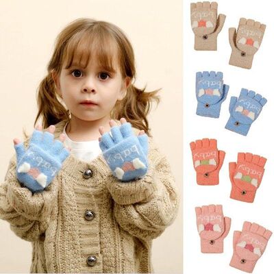 Snow Stopper Mittens Toddler Infant Soft Convertible Flip