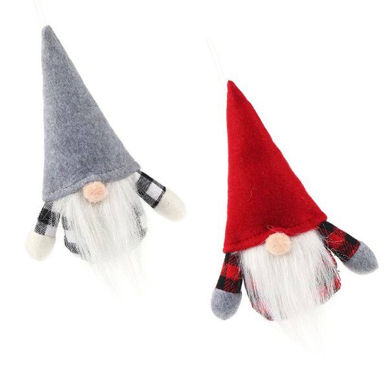2pcs nordic figurine santa xmas scandinavian tomte