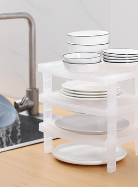 Foldable Shelf Kitchen Organizer Tier Stackable Cabinet