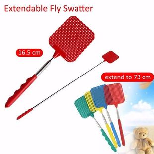Plastic Telescopic Extendable Fly Swatter Prevent Pest Anti
