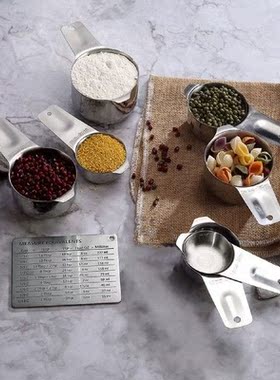 Stainless Steel Measuring Cup 7-piece Set, Graduated