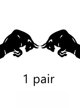 Jumping Bull Cow Red Car Sticker Vinyl Animal Decals Motorc