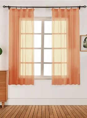 Tirai Transparan Pendek Modern untuk Ruang Tamu Kamar Tidur