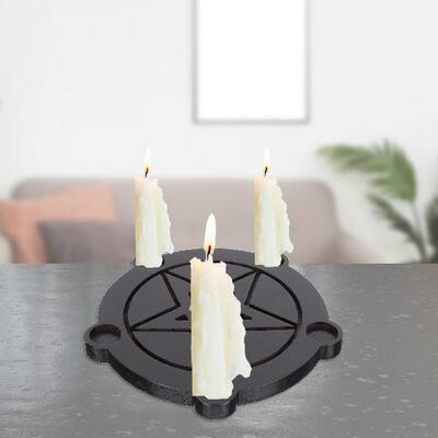 1pc Delicate Safe Durable Desktop Candle Holder Pentacle