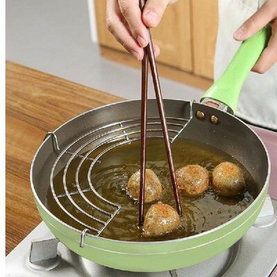 1PC Stainless Steel Colander Semicircle Steam Rack Drain