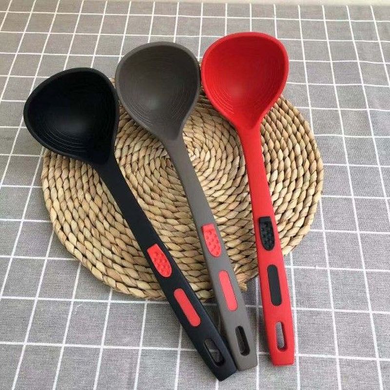 Household silicone spoon kitchen non-stick special large
