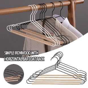 5PCS Metal Clothing Hangers Wardrobe Storage Rack Home Coat